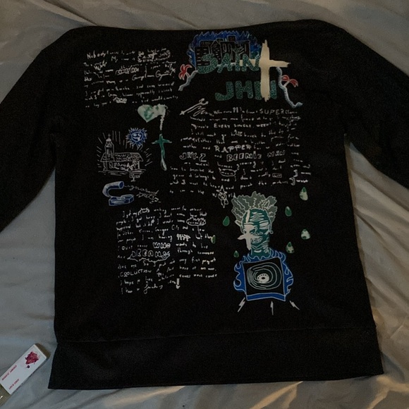 travis scott hoodie with saint john written on it - Picture 2 of 4